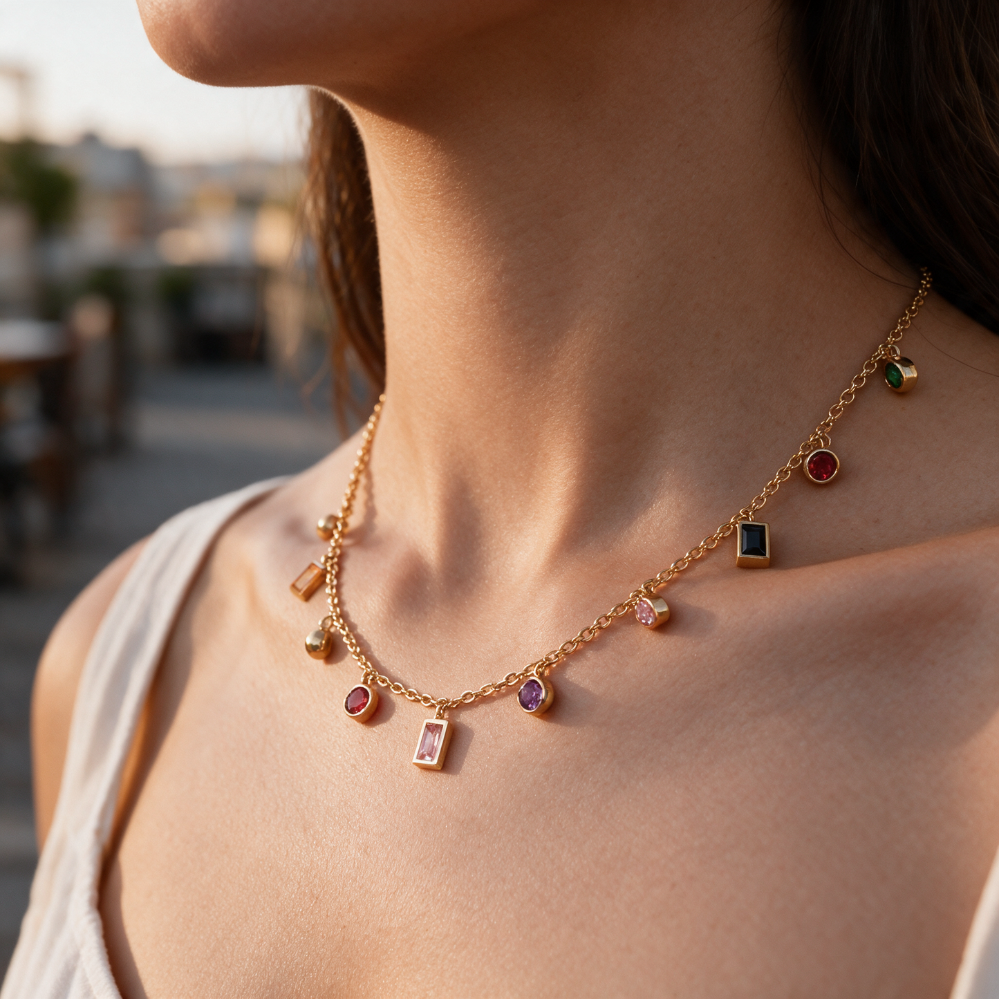 Aurora Charm Necklace