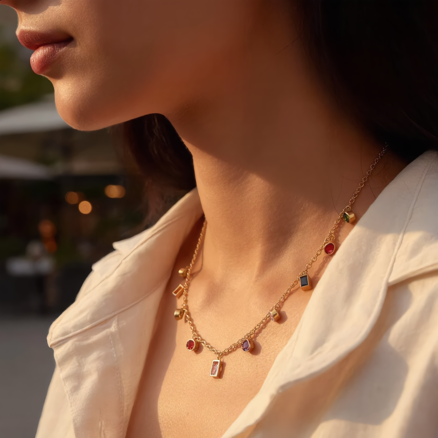 Aurora Charm Necklace
