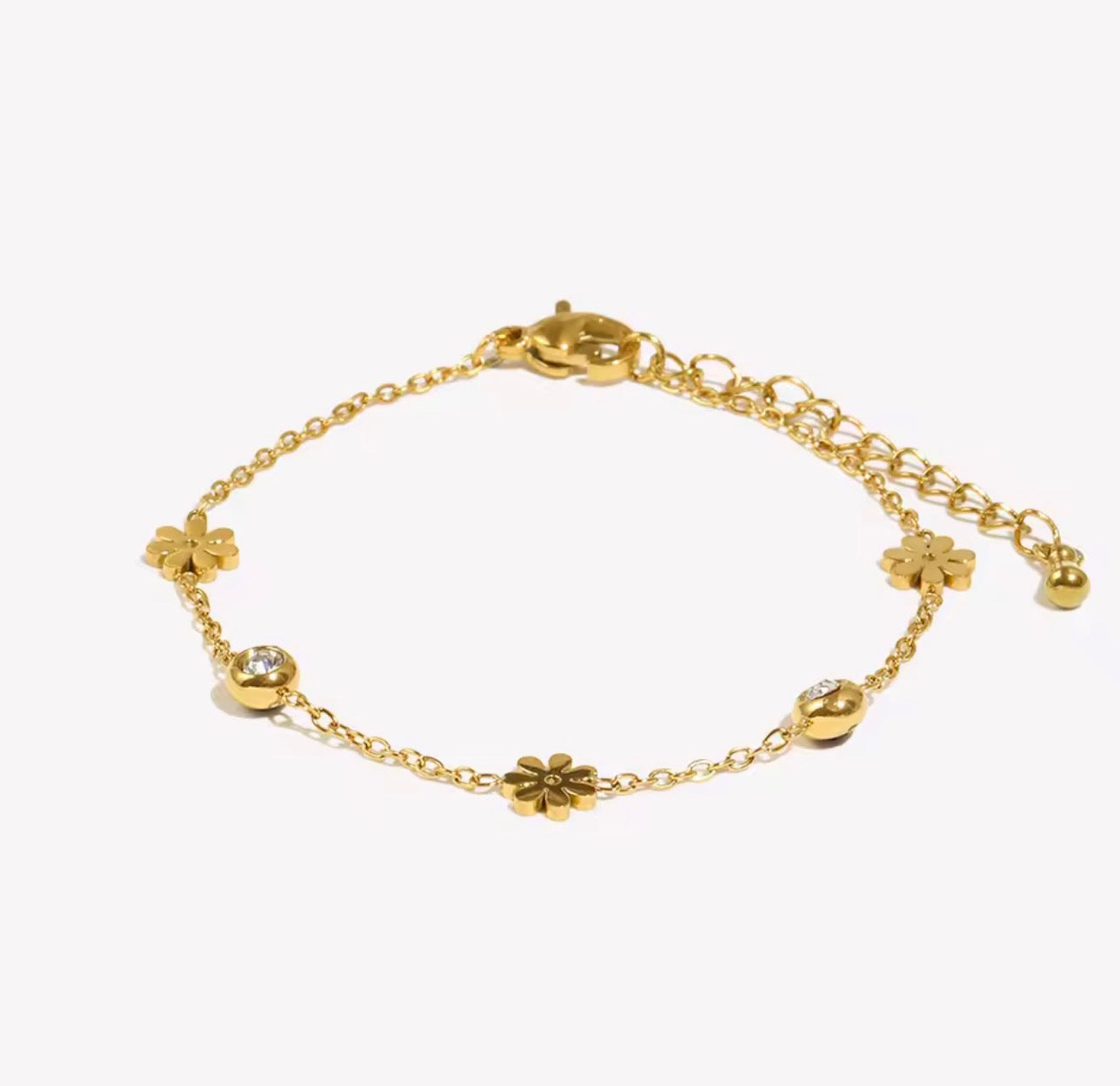 Daisy Charm Bracelet